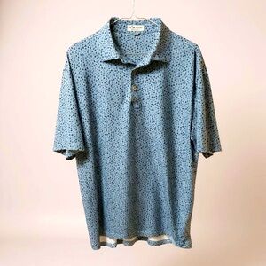 Large Peter Millar Summer Comfort Golf Shirt Pattern